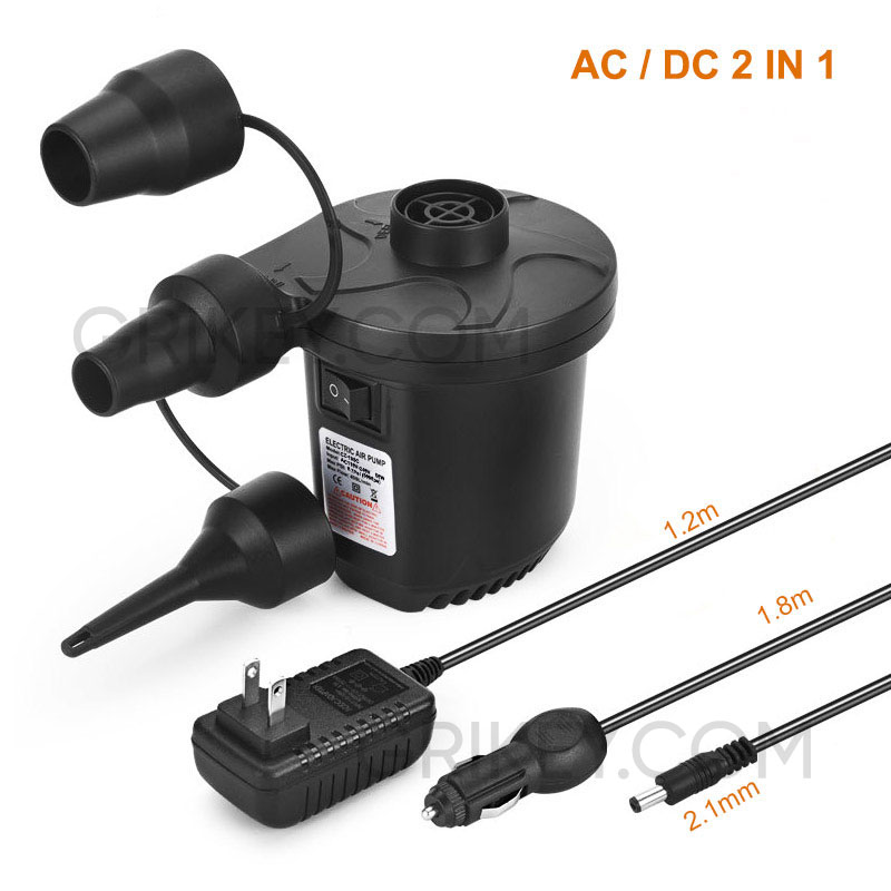 Air Pump for Inflatables Portable Quick-Fill Inflator/Deflator for Outdoor Camping Inflatable Cushions Air Mattress Beds Boats-grikey