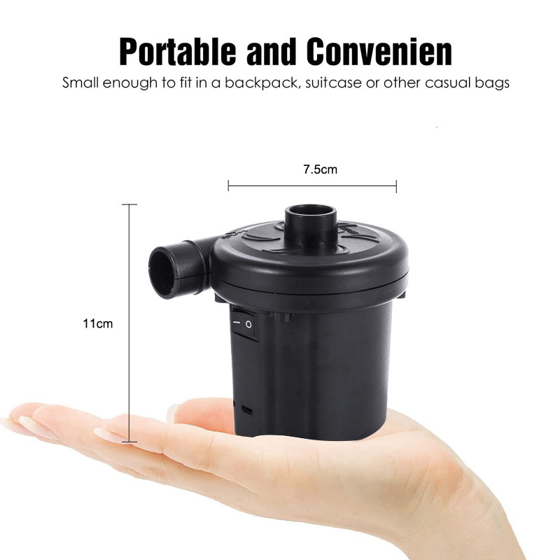 Air Pump for Inflatables Rechargeable Electric Pump Inflator/Deflator for Camping Inflatable Cushion Air Mattress Bed Pool Toy-grikey