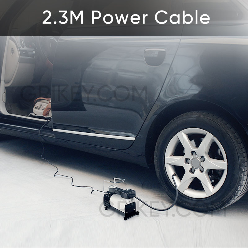 Air Compressor Tire Inflator Portable DC 12V 150PSI Auto Air Pump with Pressure Gauge for Car Tires Bicycle and Other Inflatables-grikey