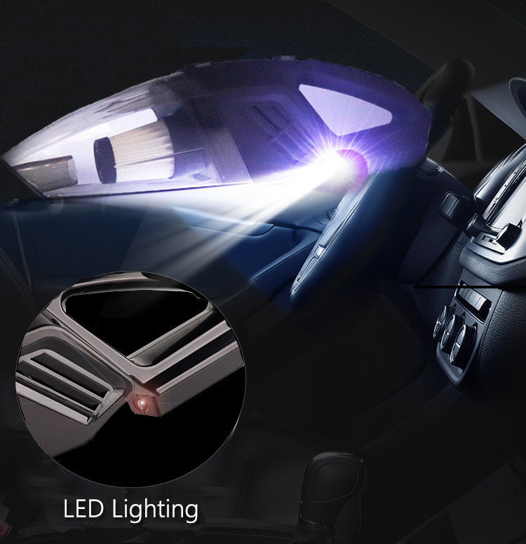 Car Vacuum Cleaner Strong Power 2 in 1 Dust Auto Vacuum Cleaner With LED Lights 12V Car Vaccum Cleaner Dry WetHot sale products-grikey