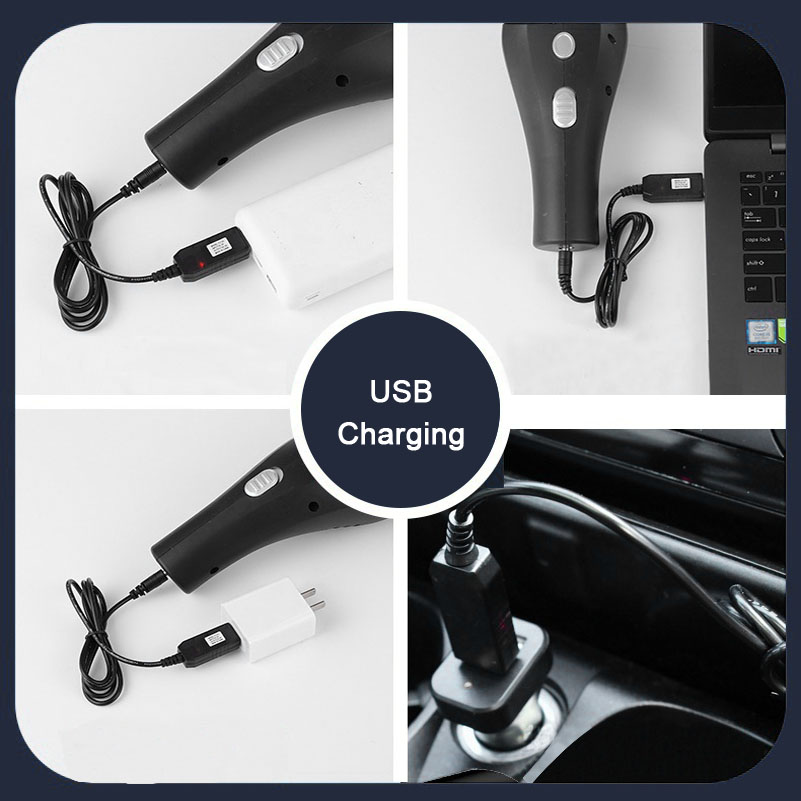 Cordless Car Vacuum Cleaner Handheld Vacuum Cleaner Rechargeable Portable Mini Car Vaccum Cleaner with Base for Car Home Office-grikey