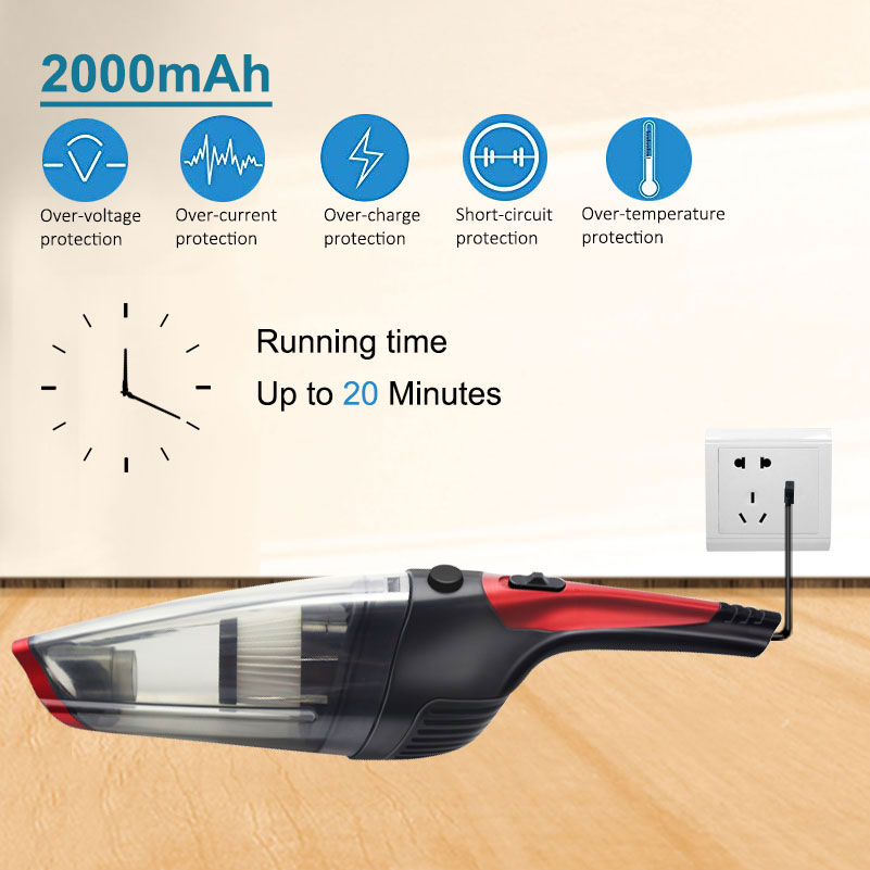 Hand Vacuum Cleaner Auto Cordless Vacuum Cleaner Wireless Car Vacuum Cleaner For Car -grikey