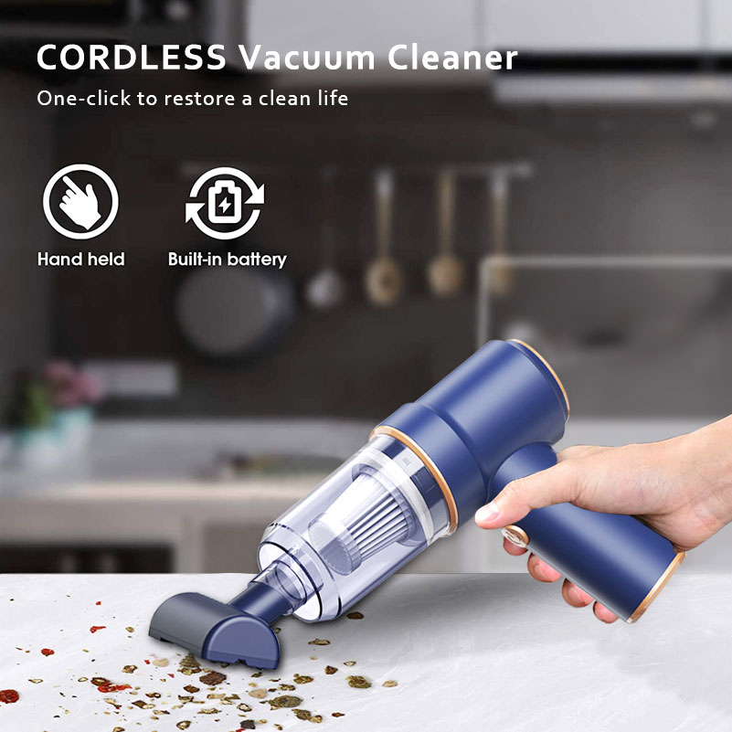 2 in 1 Vacuum Cleaner Dust blower Cordless Handheld Vacuum Cleaner Air Duster Rechargeable Mini Vacuum for Desktop Keyboard Drawer Car Interior Cleaning-grikey