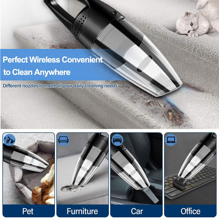 9000pa Portable Vacuum Cleaner Wireless Manual Vacuum Cleaner For Home Powerful Wireless Car Vacuum Cleaner Dry Wet -grikey