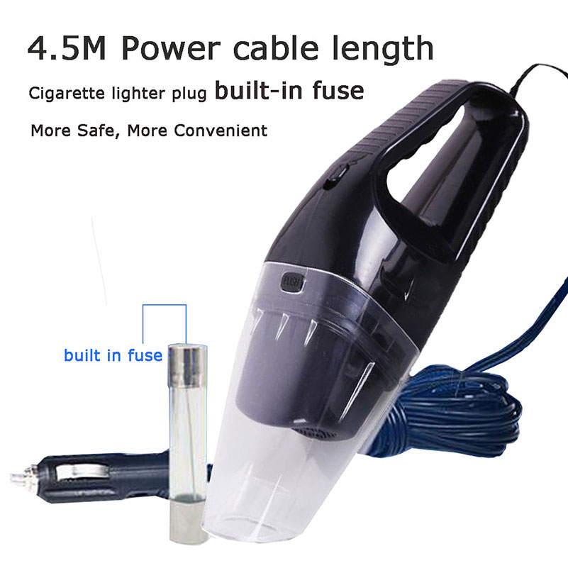 Car Vacuum Cleaner 120W Wet Dry Dual-Use Super Suction Car Use Portable Dust Hand Vacuum Cleaner 12 Volt -grikey
