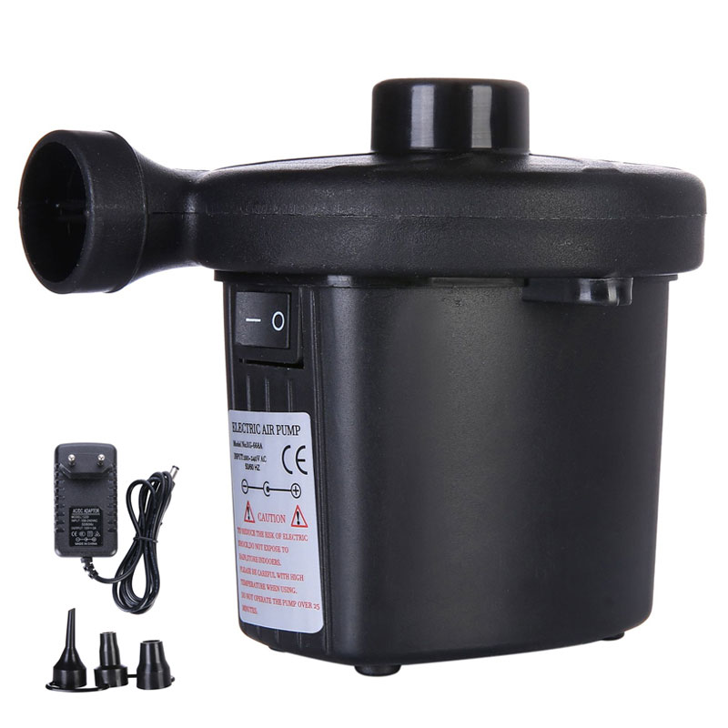 Electric Air Pump, Portable Quick-Fill Inflator Deflator Pump for Inflatable Cushions Air Mattress Beds Boats Swimming Ring