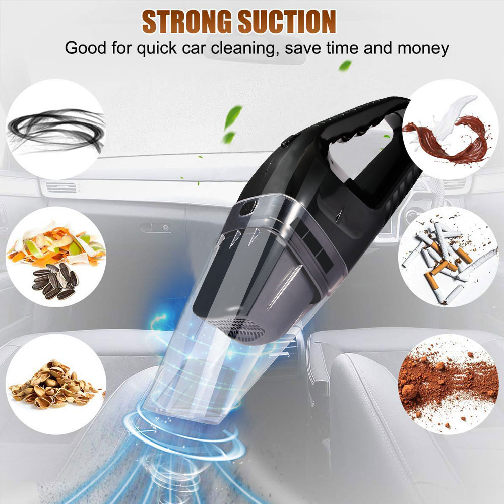 Custom Car Vacuum Cleaner For Car Portable Vacuum Cleaner 12V 120W Mini Car Vacuum Cleaner