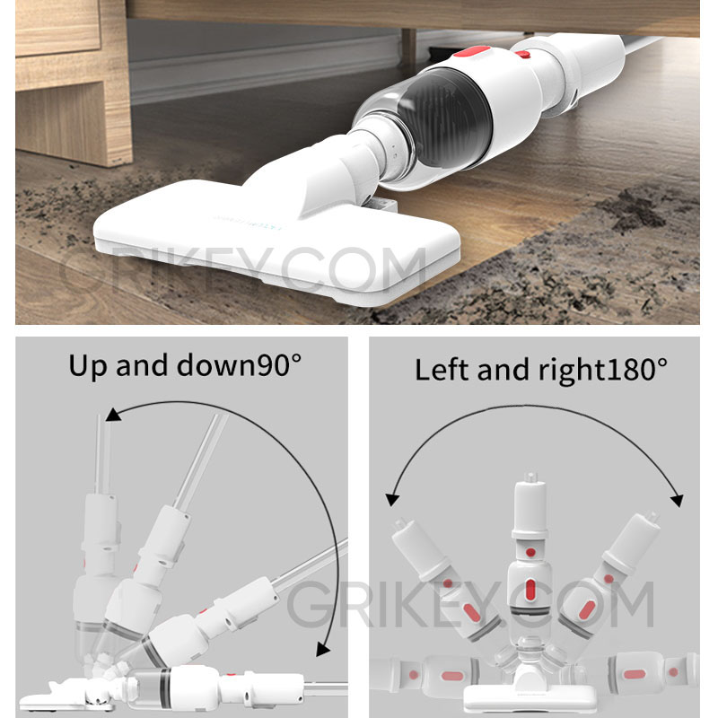 Handheld Vacuum Cleaner Cordless Stick Vacuum 2-in-1 Lightweight Rechargeable Battery Vacuum Cleaner for Home Hard Floor Car-grikey