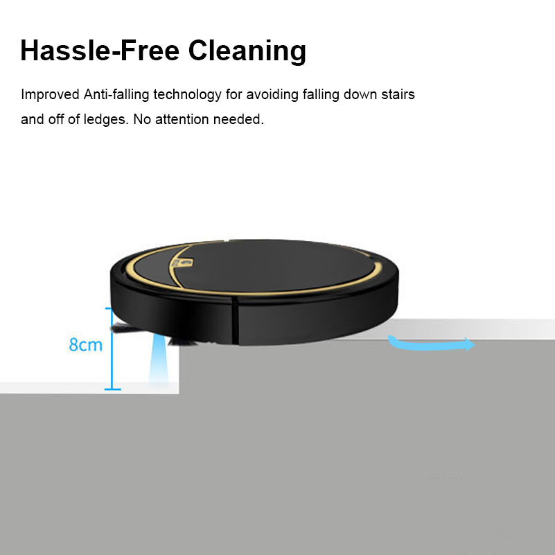 Robot Vacuum Cleaner for Home Vacuum Cleaner Robot Wireless Wet Dry Vacuum Cleaner Remote Control Automatic Dust Removal and Sterilization Sweeper-grikey