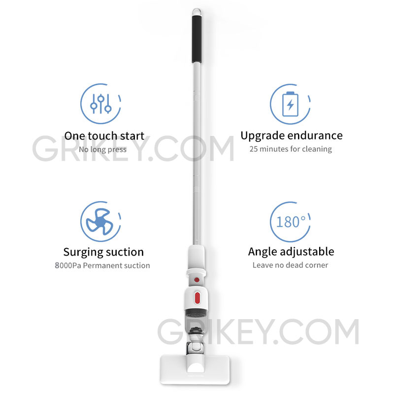 Handheld Vacuum Cleaner Cordless Stick Vacuum 2-in-1 Lightweight Rechargeable Battery Vacuum Cleaner for Home Hard Floor Car-grikey