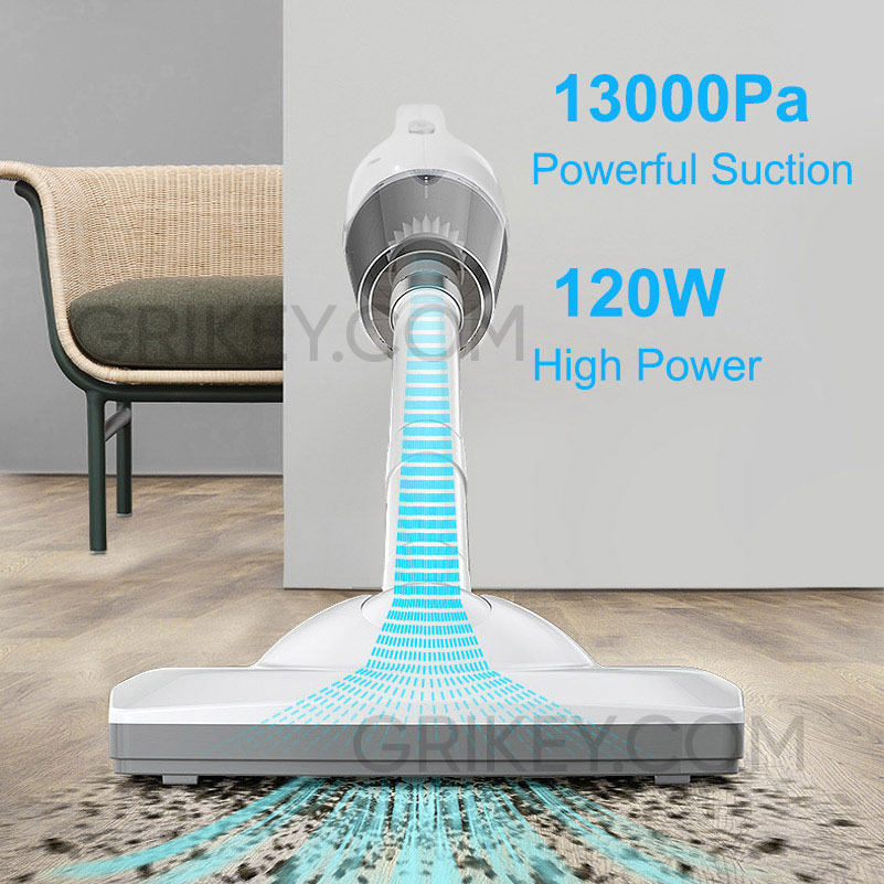 Cordless Stick Vacuum Cleaner Rechargeable Powerful Suction Lightweight Handheld Vacuum for Car Pet Hair Hard Floor-grikey