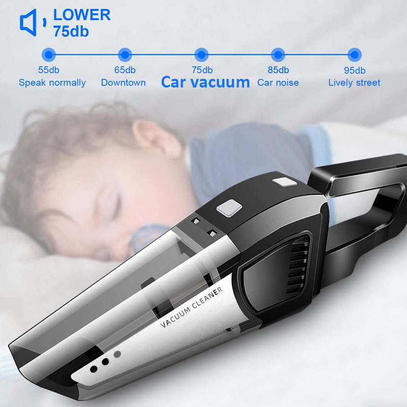 Car Vacuum Cleaner 12V DC 120W High Power Portable Handheld Corded Auto Vaccum Cleaner Car Accessory for Interior Detailing-grikey