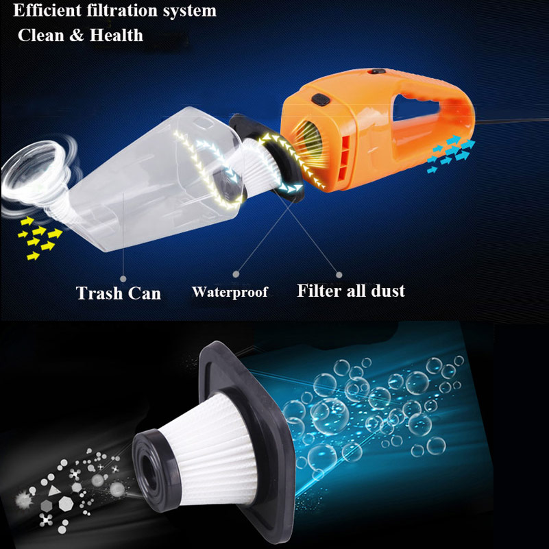  Portable Car Vacuum Cleaner 12V Strong Vacuum Cleaner For Machine -grikey
