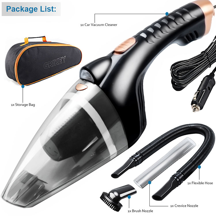 2 IN 1 Car Vacuum Cleaner Powerful Hand Vacuum Cleaner Car Mini Vacuum Cleaner Powerful Auto -grikey