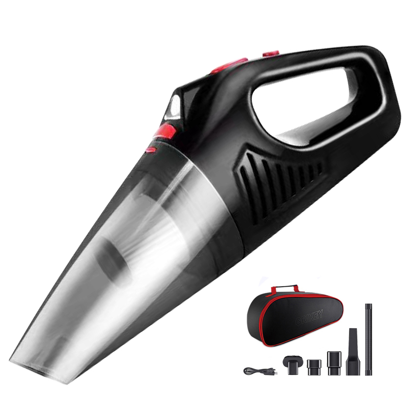 Cordless Handheld Vacuum Cleaner Rechargeable 8000Pa High Power Portable Car Vacuum Cleaner w/ LED Light for Home Office Car