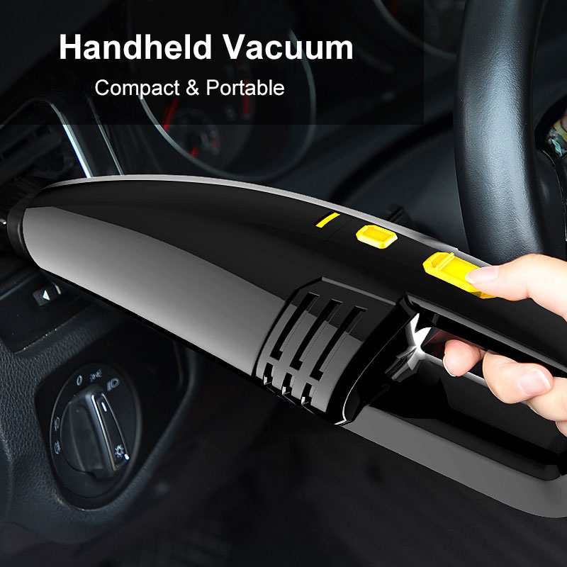 Car Vacuum Cleaner 120W High Power Portable Handheld Auto Vacuum Cleaner with 5M Long Corded Car Accessory for Quick Cleaning-grikey