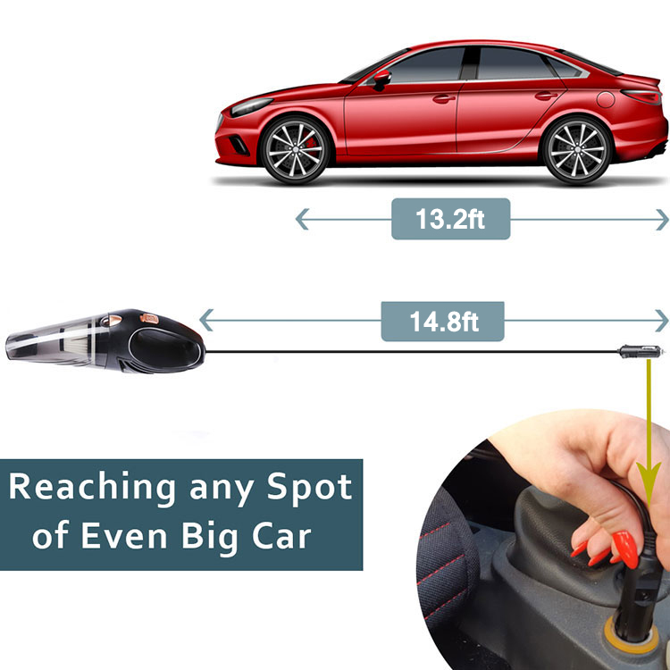 120W Car Vacuum Cleaner Portable Vacuum Cleaner Auto Large Capacity Washing Vacuum Cleaner Car 