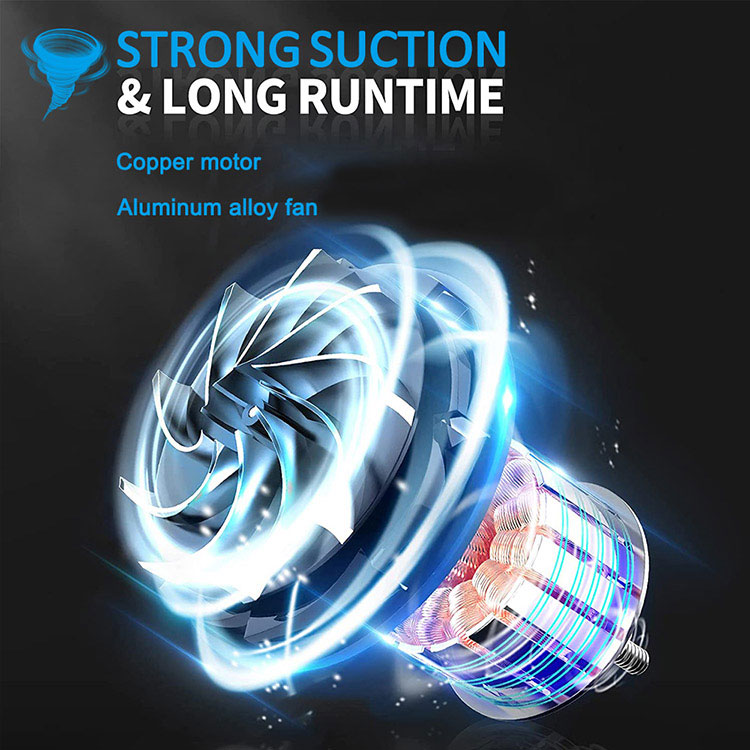 Portable Car Vacuum Cleaner w/LED Light 12V 120W High Power Handheld Vacuum Auto Accessories Kit for Detailing Cleaning Interior-grikey