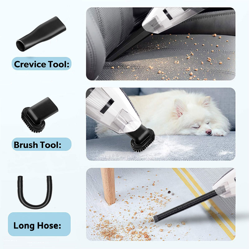 GRIKEY 2 in 1 Powerful Wireless Car Vacuum Cleaner Wireless Cleaners Handheld Vacuum Cleaner Car Wireless Vacuum Cleaner For Car/Home-grikey