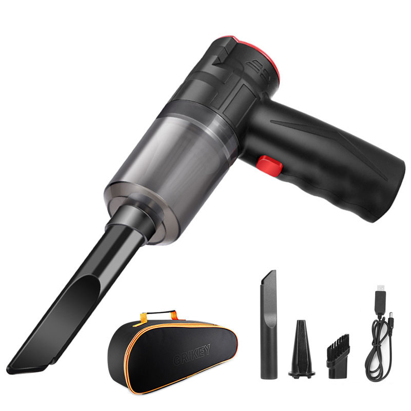 Cordless Vacuum & Air Duster 2 in 1 Mini Handheld Vac USB Rechargeable Easy to Clean Desktop Keyboard Drawer Car Interior