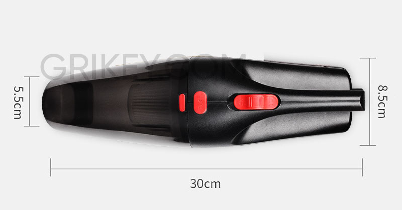 Car Vacuum Cleaner 120W High Power 12V DC Portable Handheld Corded Auto Vaccum Cleaner Car Accessory for Quick Cleaning -grikey