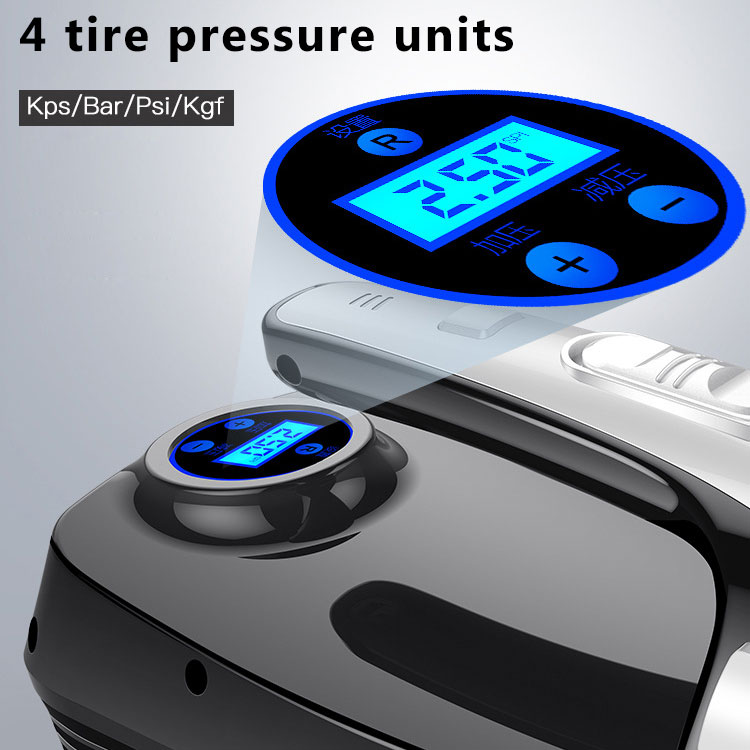 Handheld Vacuums Multifunction Car Vacuum Cleaner with Tire Pressure Gauge and Car Inflator 120W Powerful Suction Wet and Dry-grikey