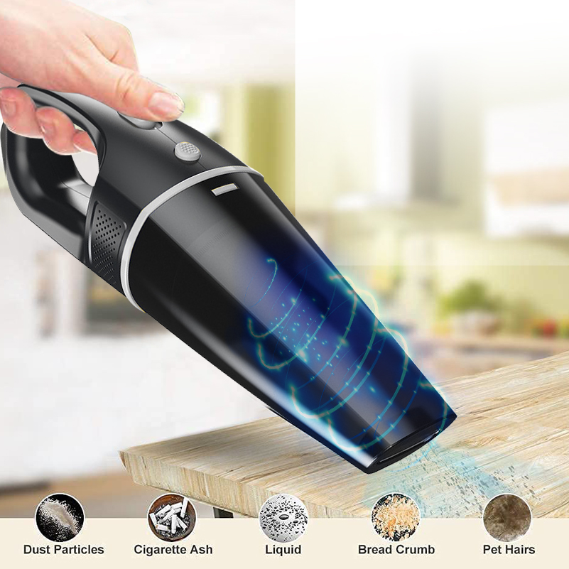 Handheld Vacuum Cleaner Cordless USB Rechargeable Hand Vacuum for Home Office Car Cleaning Mini Portable Car Vacuum Cleaner-grikey