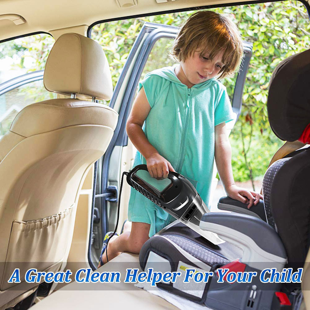 Custom Car Vacuum Cleaner For Car Portable Vacuum Cleaner 12V 120W Mini Car Vacuum Cleaner