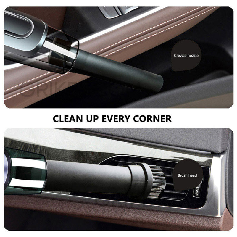 Portable Car Vacuum Cleaner 12V Corded Handheld Vaccum Cleaner Auto Accessories Kit for Detailing and   Cleaning Car Interior-grikey