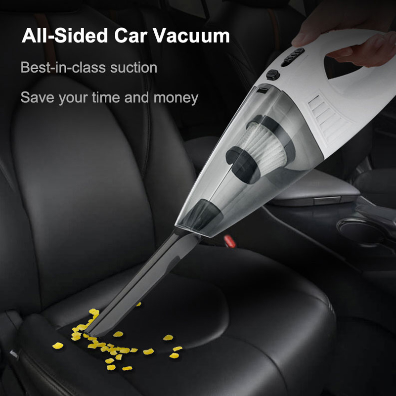 Handheld Vacuum Cleaner Cordless Portable Rechargeable High Power Auto Vacuum Cleaner for Car Home Office Sofa Desk-grikey