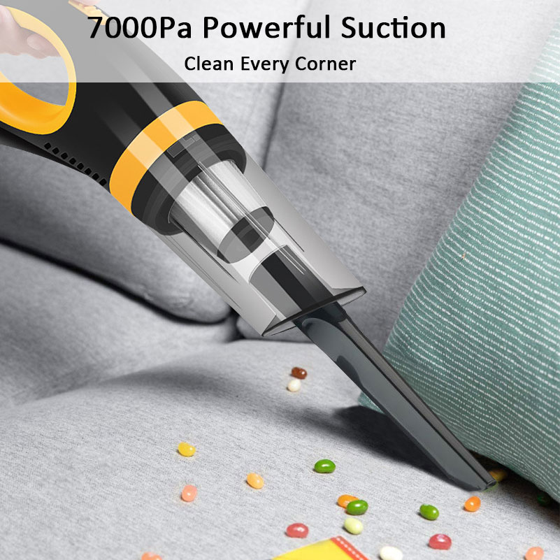 Handheld Vacuum Cordless Powered Battery Rechargeable Portable Powerful Cyclonic Suction Vacuums Cleaner for Home Office and Car-grikey