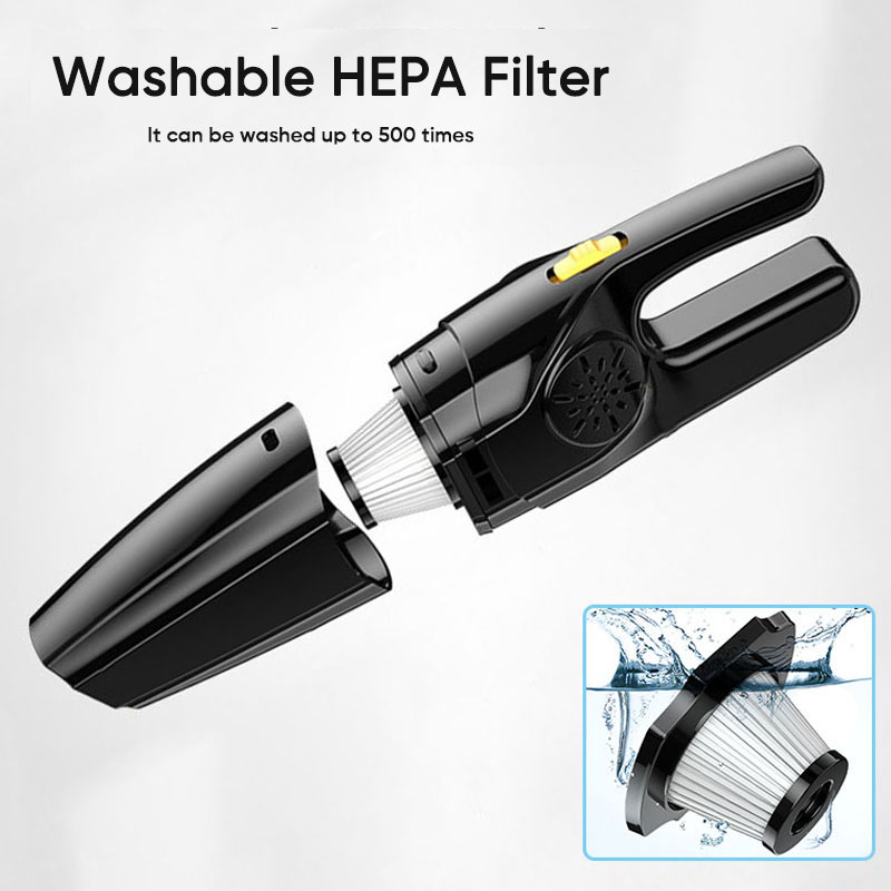 Cordless Portable Car Vacuum Cleaner 8000Pa Powerful Suction Rechargeable Auto Vaccum Cleaner for Home Office Sofa Desk-grikey