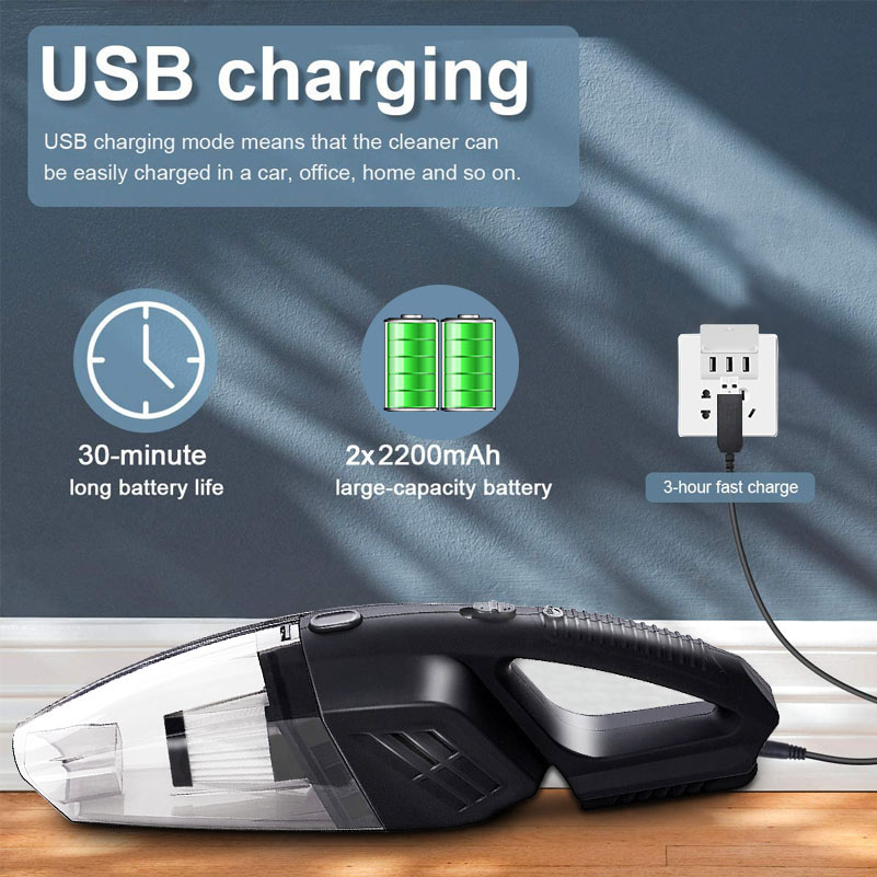 GRIKEY 2 in 1 Powerful Wireless Car Vacuum Cleaner Wireless Cleaners Handheld Vacuum Cleaner Car Wireless Vacuum Cleaner For Car/Home-grikey