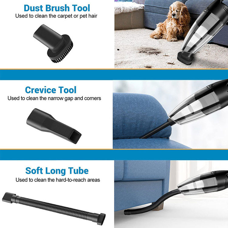 9000pa Portable Vacuum Cleaner Wireless Manual Vacuum Cleaner For Home Powerful Wireless Car Vacuum Cleaner Dry Wet -grikey