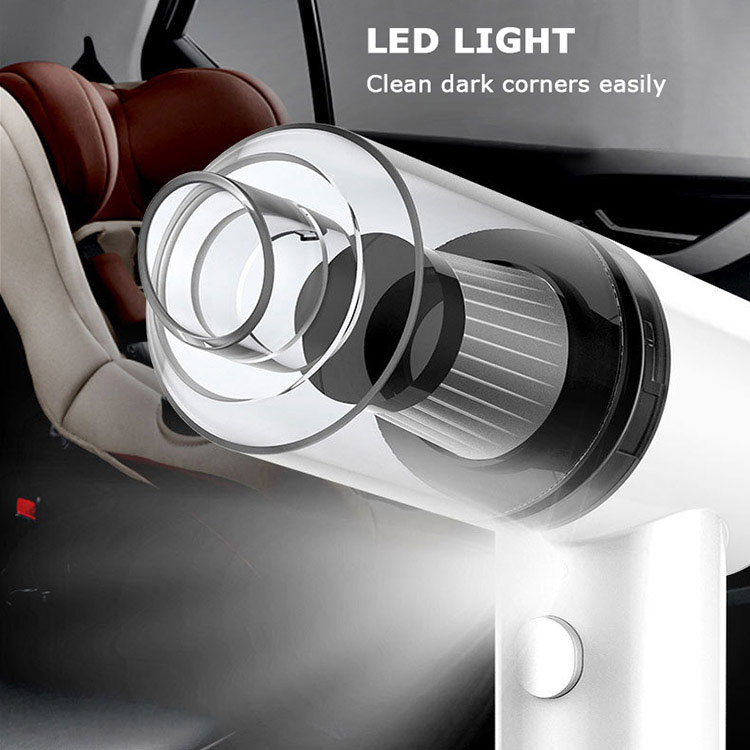 Mini Vacuum Cleaner Cordless Portable Car Vacuum Cleaner with LED Light Rechargeable Mini Vacuum for Home Office Pet Hair Cleaning-grikey