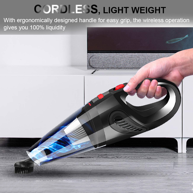 Battery Vacuum Cleaner Wireless Vacuum Cleaner For Car Vacuum Cleaner Portable Cordless Vaccum Cleaners 6000Pa Powerful Dry wet-grikey