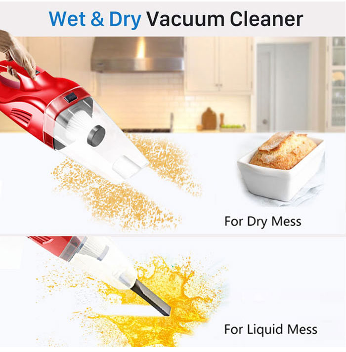 USB Rechargeable Portable 120W Handheld Vacuum Cleaner For Car /Home Battery Vaccum Cleaner Wireless-grikey