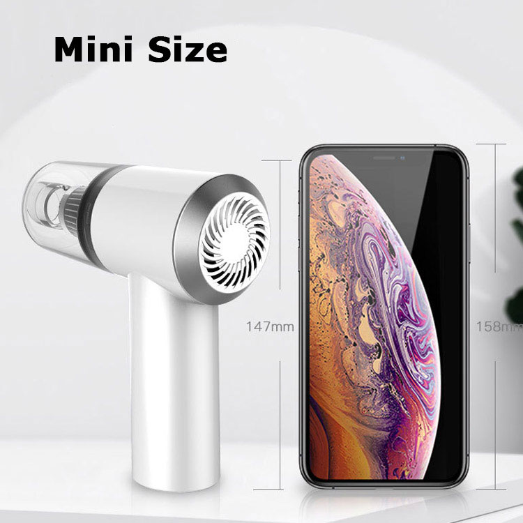 Mini Vacuum Cleaner Cordless Portable Car Vacuum Cleaner with LED Light Rechargeable Mini Vacuum for Home Office Pet Hair Cleaning-grikey