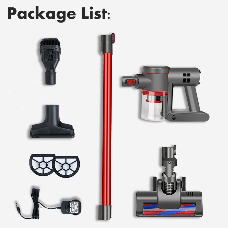 Cordless Stick Vacuum Cleaner 20KPa Powerful Suction Brushless Motor Stick Handheld Vacuum for Home Hard Floor Carpet Pet Car-grikey