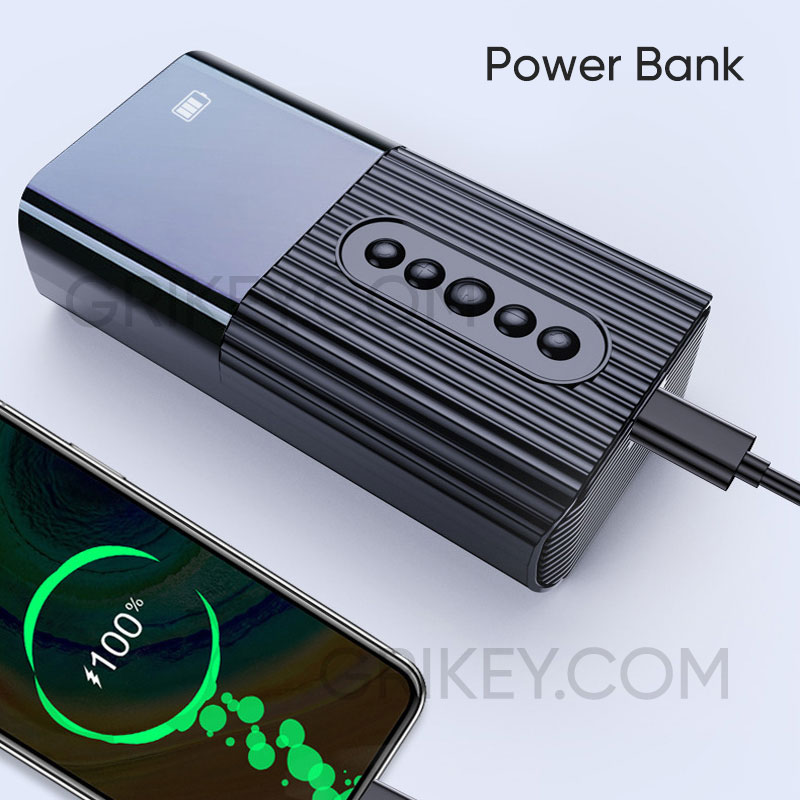 Tire Inflator Portable Air Compressor Cordless & Strong Power Air Pump with 6000mAh Battery Fast inflate 150PSI Tire Pump with LED Light for Car Bike Motor Ball-grikey