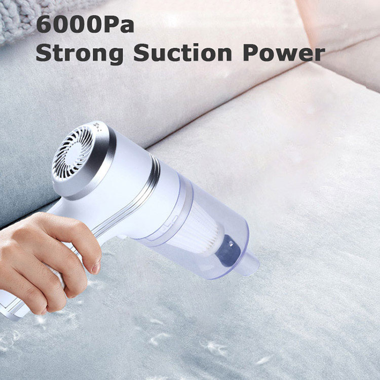 Mini Vacuum Cleaner Cordless Portable Car Vacuum Cleaner with LED Light Rechargeable Mini Vacuum for Home Office Pet Hair Cleaning-grikey