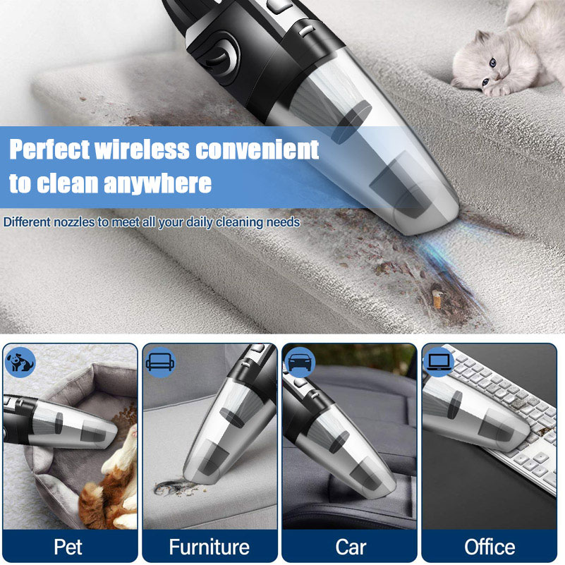 GRIKEY Wireless Vacuum Cleaner For Car Vacuum Cleaner Wireless Vacuum Cleaner Car Handheld Vaccum Cleaners Power Suction-grikey