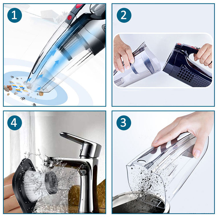 Wet Dry Vacuum Cleaner Car Vacuum Cleaner Power Handheld Vacuum Cleaner for Cars Portable Vacuums Cleaners -grikey