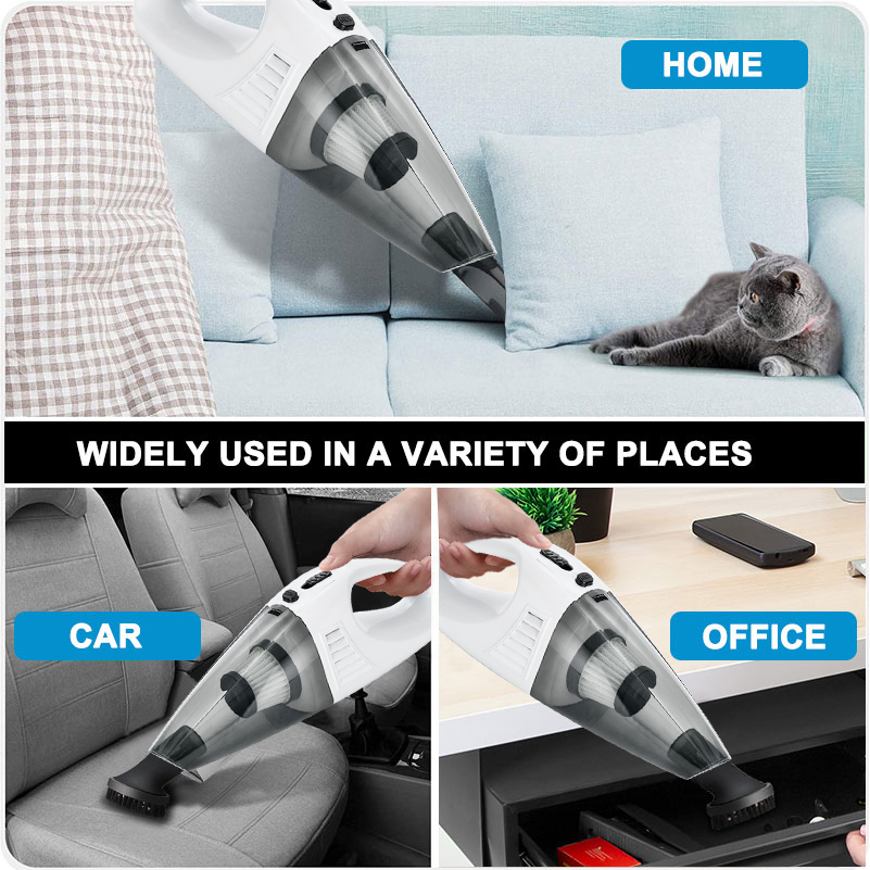 Handheld Vacuum Cleaner Cordless Portable Rechargeable High Power Auto Vacuum Cleaner for Car Home Office Sofa Desk-grikey