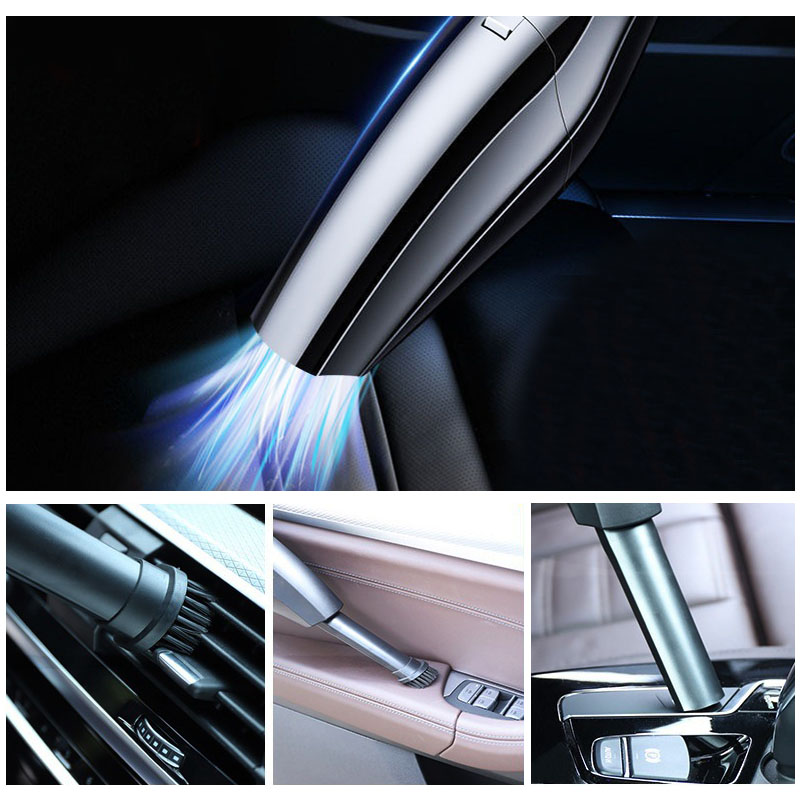 Car Vacuum Cleaner 120W High Power 12V Portable Corded Handheld Vacuum Cleaner 7000Pa Strong Suction for Car Interior Cleaning -grikey