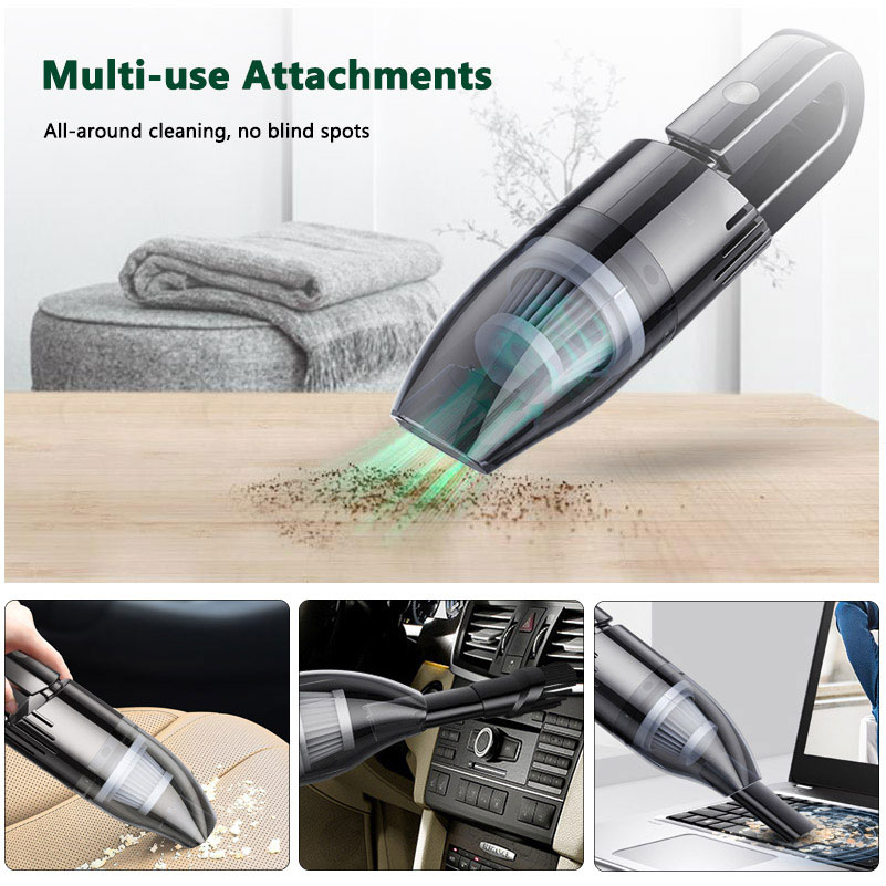 Handheld Vacuum Cleaner Cordless Mini Portable Wet Dry Vacuum Cleaner Rechargeable for Car Home Office Pet Hair Travel Cleaning-grikey