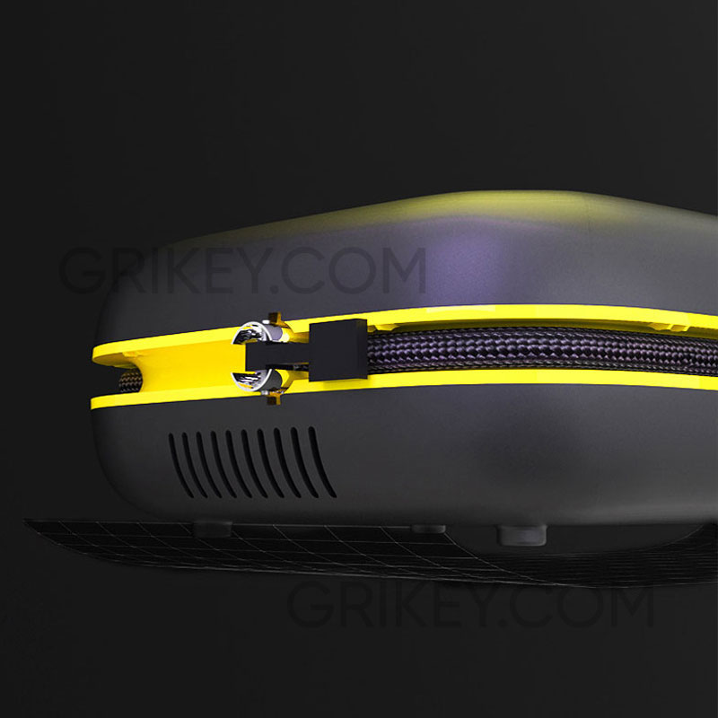 Portable Tire Inflator 12V DC Car Tire Pump with Pressure Gauge Fast Inflation Air Compressor with LED Light for Auto Bike Balls-grikey