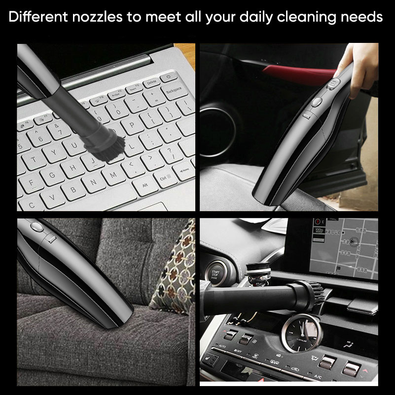 Cordless Car Vacuum Cleaner Handheld Vacuum Cleaner Rechargeable Portable Mini Car Vaccum Cleaner with Base for Car Home Office-grikey