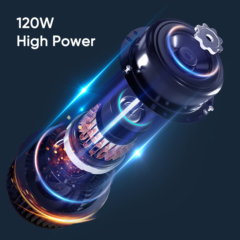 Car Vacuum Cleaner 12V DC 120W High Power Portable Handheld Corded Auto Vaccum Cleaner Car Accessory for Interior Detailing-grikey