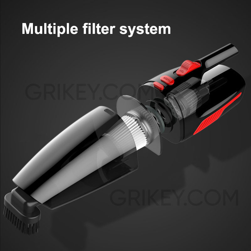 Car Vacuum Cleaner 120W High Power 12V DC Portable Handheld Corded Auto Vaccum Cleaner Car Accessory for Quick Cleaning -grikey
